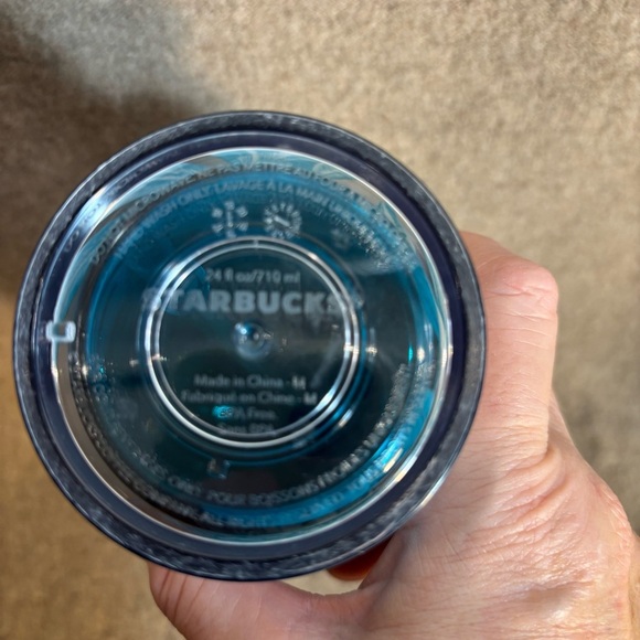 Starbucks Tropical Blue Floral Tumbler with Straw - Picture 7 of 11